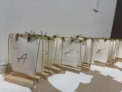 結婚式 テーブルナンバー(アルファベット)