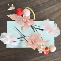 和装小物 髪飾り セット 桜 ピンク 赤 卒業式 袴 振袖 七五三 成人式 着物
