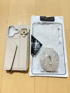 iPhone16リング カード収納 ベルト ストラップ　ケース スマホショルダー