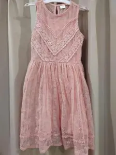 120cm＊next ピンク レースドレス ノースリーブ
