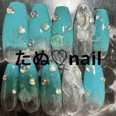 ぷっくりグラデーションネイルNo.15