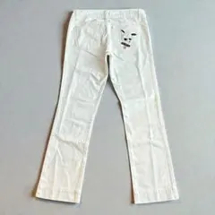 希少　グッチ　GUCCI （40） ホワイトデニムパンツ　チワワ　シェリーラインのサムネイル