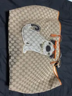 レアなGucci 犬の刺繍トートバッグ