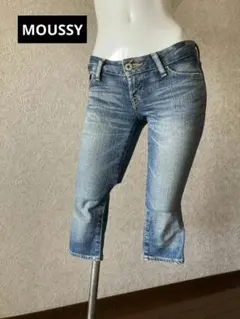 ✰MOUSSY デニム クロップドパンツ　Y2K　00s　平成ギャル　当時物のサムネイル