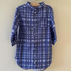 チャオパニックティピー　キッズシャツワンピース　ネイビー(110〜120)羽織り