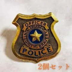 2個セット　ポリス警察官バッジ　ズートピア　ジュディ　ニック　バッジ　ハロウィン