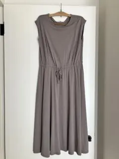 Madresstyle グレー 半袖ロングワンピース L マタニティ