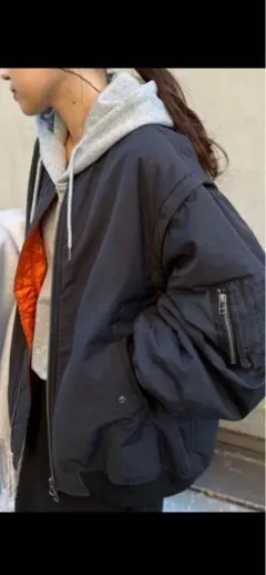 チャオパニックティピー　2WAYボリュームスリーブ MA-1ブラック