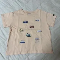 petit main 乗り物刺繍Tシャツ