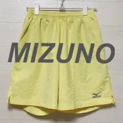 MIZUNO♦イエロー ロゴ刺繍 刺繍グレー S