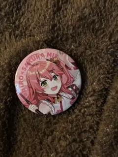 さくらみこ　スシローコラボ缶バッジ