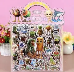 イタリアンブレインロット　ぷくぷくシール　大判　2枚綴り