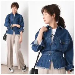 美品 フリークスストア Leeウエストマークデニムジャケット 定価16500円M