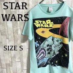 古着 STAR WARS プリントTシャツ Sサイズ ミントグリーン