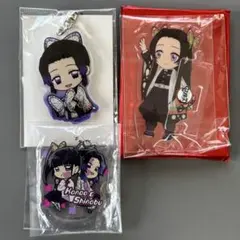 鬼滅の刃　胡蝶しのぶ 胡蝶カナエ 栗花落カナヲ キーホルダー アクスタ 3点
