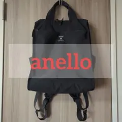 anello ブラック リュック・バックパック