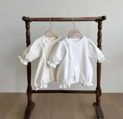 【新品】ベビードレス お宮参り 韓国 退院着 ホワイト セレモニードレス新生児