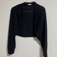 GU 【 M 】 長袖 カーディガン ボレロ 日焼け対策 ブラック
