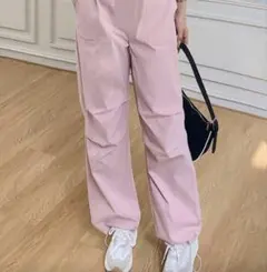 ピンク ワークパンツ