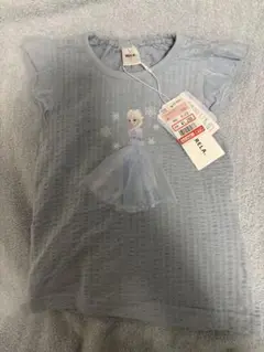 エルサ プリント ライトブルー Tシャツ
