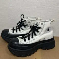 CONVERSE ALLSTAR 厚底ハイカットス ニーカー 23.5cm白黒