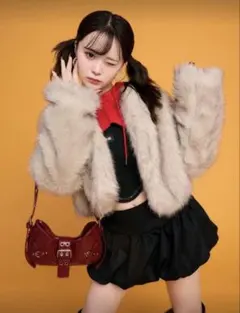 SHEIN ファー アウター