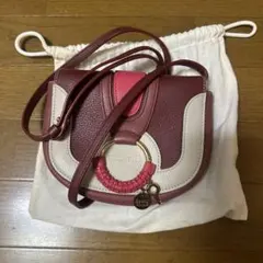 SEE BY CHLOÉ ショルダーバッグ ボルドー ピンク レザー