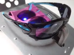 美品 人気カラー マットブラック&ディープアイス 偏光レンズ