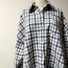 新品 グレイル オーバーサイズシャツジャケットフランネル チェック柄ジャケット