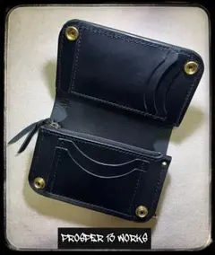 ミドル トラッカーウォレット 姫路レザー タンニン鞣し