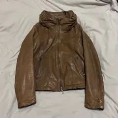 ☆kyo☆ goa ゴア ゴートレザージャケット Y2K ブラウン M GOA LEATHER JACKET Y2K レディースFree ゴートレザー 女性の
