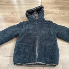 ダークグレー フリースジャケット (キッズ)140