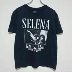 セレーナ　ミュージックTシャツ　グラフィックプリント　ブラック