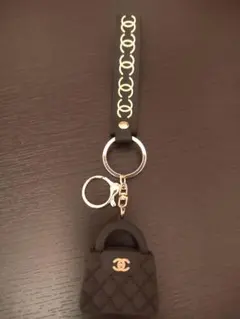 ブラックミニバッグキーホルダー