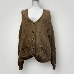 美品　LOEWE ロエベ　アナグラム　モヘア　ニット　カーディガン