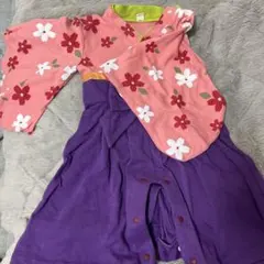 袴ロンパース 80cm