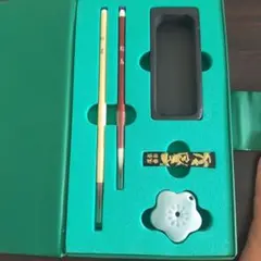 書道用具セット 筆2本と墨入れ