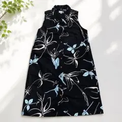 hilo hawaii ヒロハワイ ノースリーブシャツワンピース 黒花柄 XL 2026年最新】ヒロハ ワンピースの人気アイテム - メルカリ