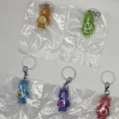 ケアベア　クリアマスコットチャーム2 めじるしアクセサリー　5種コンプリート