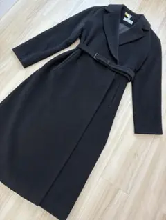 セオリーリュクス カシミヤ100%ロングコート38黒21万 - メルカリ