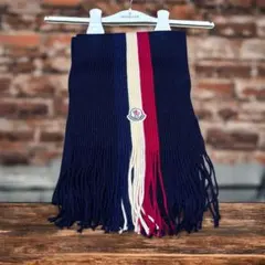T*o様 【正規品】MONCLER モンクレール マフラー ネイビー トリコロー