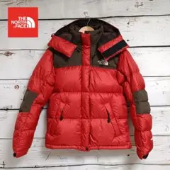 海外限定】 ノースフェイス レッド マウンテンダウン レディース 90L 