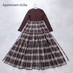 2025 Apuweiser-riche ドットタフタドッキングワンピース - メルカリ