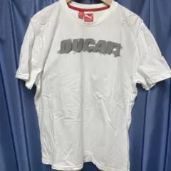 最終値　PUMA DUCATI コラボ Tシャツ ホワイト XLのサムネイル