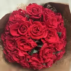 赤いバラ　ブーケ　ドライフラワー　プリザードフラワー　バラ