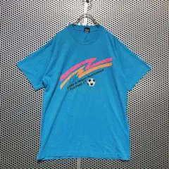 90s USA製 SCREEN STARS サッカー　Tシャツ シングルステッチ