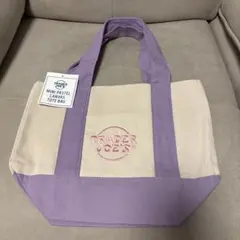 新品未使用TRADER JOE'S パステル パープル　ミニトート　トートバッグ