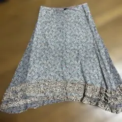 MORGAN フラワープリント スカート