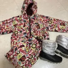 k様専用　patagonia 子ども用花柄ジャケットとブーツセット