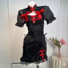 セクシー　コスプレ衣装　ランジェリー　チャイナドレス　Tバック付き